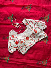 Load image into Gallery viewer, New Function Wear Chanderi Cotton Embroidery n Tussels Work Fancy Designer Saree With Stitched Blouse