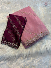 Load image into Gallery viewer, Marvellous Wedding Wear Pure Crunchy Silk Embroidery Work Fancy Desginer Saree With Blouse