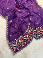 Load image into Gallery viewer, Marvellous Wedding Wear Soft Georgette Embroidery Work Fancy Desginer Saree With Blouse Piece