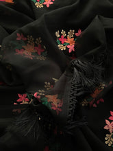 Load image into Gallery viewer, New Party Wear Chiffon Embroidery With Tussels Work Designer Saree With Blouse