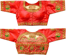 Load image into Gallery viewer, New Festive Wear Silk Embroidery Work With Designer Readymade Blouse for Women