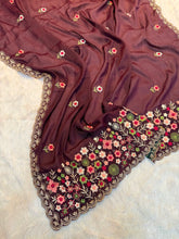 Load image into Gallery viewer, Marvellous Wedding Wear Soft Georgette Embroidery Work Fancy Desginer Saree With Blouse Piece