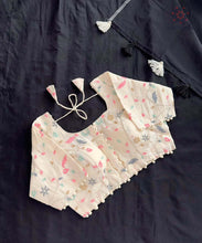 Load image into Gallery viewer, Attractive New Black Colour Chanderi Cotton Tussels Work Fancy Designer Wedding Wear Saree With Stitched Blouse