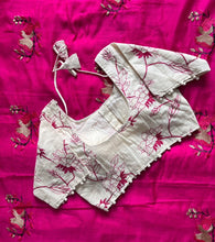 Load image into Gallery viewer, Latest Wedding Wear Chanderi Cotton Embroidery n Tussels Work Fancy Designer Saree With Stitched Blouse