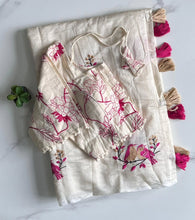 Load image into Gallery viewer, Latest Wedding Wear Chanderi Cotton Embroidery n Tussels Work Fancy Designer Saree With Stitched Blouse