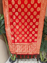 Load image into Gallery viewer, Royal Party Wear Red Banarasi Silk Fancy Designer Dupatta