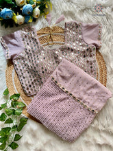 Load image into Gallery viewer, New Elegant Faux Georgette Heavy Sequence With Crush Plated Frill Work Fancy Designer Saree With Unstitched Blouse