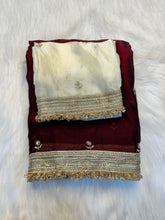 Load image into Gallery viewer, Gratifying Function Wear Satin Silk Embroidery n Sequence Work Saree With Elegant Blouse Piece