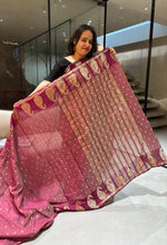 Load image into Gallery viewer, Graceful Party Wear Soft Tussar Silk Jacquard Zari Work Border Fancy Designer Saree For Wedding