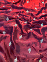 Load image into Gallery viewer, Charismatic Function Wear Silk Embroidery n Bids Work Fancy Designer Saree With Blouse Piece