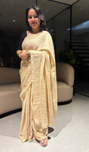 Load image into Gallery viewer, Adorning Festive Wear Silk Unique Lace Design Fancy Saree With Blouse Piece