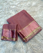 Load image into Gallery viewer, Charming Pure Viscose Georgette Fabric With Satin Border Work Saree With Blissful Blouse Piece