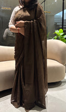 Load image into Gallery viewer, Exuberant Function Wear Silk Embroidery n Sequence Work Designer Saree WIth Same Blouse Piece
