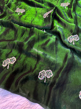 Load image into Gallery viewer, Charming Function Wear Fendy Satin Silk Dual Shaded Sequence Work Flower Butti Fancy Designer Saree