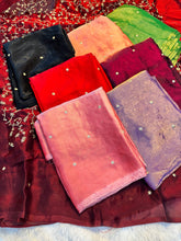 Load image into Gallery viewer, Divine Function Wear Silk Heavy Sequence Work Fancy Saree With Blissful Blouse Piece