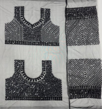 Load image into Gallery viewer, Heritage Festive Wear Net Heavy Embroidery Work Designer Saree With Unstitched Bouse Piece