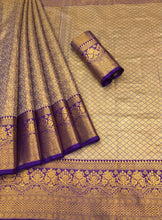 Load image into Gallery viewer, New Wedding Wear Kanjiviram Silk Pure Zari Weaving with Beautiful Meena Weaving Designer Saree