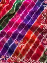 Load image into Gallery viewer, Stunning Party Wear Chiffon Silk Embroidery n Sequence Work Designer Saree With Blouse Piece