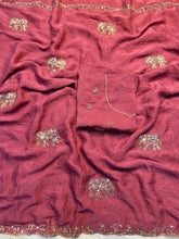 Load image into Gallery viewer, Alverina Wedding Wear Crush Silk Sequence Work Fancy Designer Saree With Blouse Piece