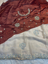 Load image into Gallery viewer, Incredible Party Wear Soft Silk Sequence n Handwork Designer Saree With Contrast Blouse Piece