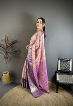Load image into Gallery viewer, Splendorous Wedding Wear Kanjivaram Silk Rich Pallu With Jacquard Border Designer Sarre For Weeding