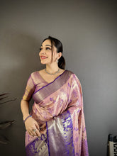 Load image into Gallery viewer, Splendorous Wedding Wear Kanjivaram Silk Rich Pallu With Jacquard Border Designer Sarre For Weeding