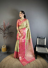 Load image into Gallery viewer, Splendorous Wedding Wear Kanjivaram Silk Rich Pallu With Jacquard Border Designer Sarre For Weeding