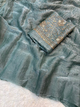 Load image into Gallery viewer, Mellifluous Festival Wear Silk Designer Saree With Heavy Beads Work Blouse Piece