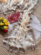 Load image into Gallery viewer, Graceful Function Wear Satin Silk Embroidery n Diamond Work Fancy Designer Saree With Blissful Blouse Piece