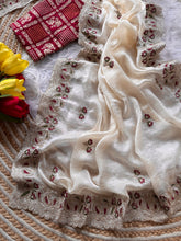 Load image into Gallery viewer, Graceful Function Wear Satin Silk Embroidery n Diamond Work Fancy Designer Saree With Blissful Blouse Piece