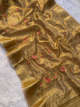 Load image into Gallery viewer, Redolent Wedding Wear Banarasi Tissue Silk Jacquarad Weaving Work Fancy Designer Saree