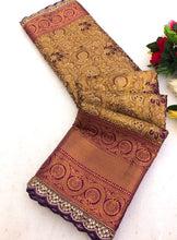Load image into Gallery viewer, Marvellous Wedding Wear Kanjivaram Silk Pure Zari Weaving Work Designer Saree For Occasion