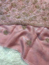 Load image into Gallery viewer, Prettiest Wedding Wear Rangoli Silk Sequence n Beads Work Saree With Conrrast Blouse Piece