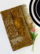 Load image into Gallery viewer, Luxury Wedding Wear Golden Colour Net Heavy Embroidery Work Designer Saree For Occasion