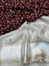 Load image into Gallery viewer, Attractive Wedding Wear Pure Soft Viscose Silk Golden Embroidered n Butti Work Fancy Designer Saree