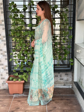 Load image into Gallery viewer, Charming Party Wear Pure Soft Tissue Silk Print Designer Saree With Elegant Blouse Piece