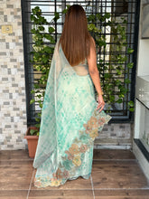 Load image into Gallery viewer, Charming Party Wear Pure Soft Tissue Silk Print Designer Saree With Elegant Blouse Piece