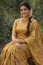 Load image into Gallery viewer, Redolent Wedding Wear Banarasi Tissue Silk Jacquarad Weaving Work Fancy Designer Saree