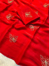 Load image into Gallery viewer, Marvellous Party Wear Silk Beads Work Fancy Designer Saree With Blissful Blouse Piece