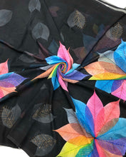 Load image into Gallery viewer, New Partywear Black Color Print n Siroski With Tassels Work Fancy Designer Saree