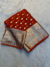 Load image into Gallery viewer, Charming Function Wear Viscose Georgette Jacquard Weaving Work Fancy Saree With Blouse Piece