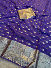 Load image into Gallery viewer, Charming Function Wear Viscose Georgette Jacquard Weaving Work Fancy Saree With Blouse Piece