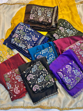 Load image into Gallery viewer, Opulent Festive Wear Silk Embroidery n Bids Work Fancy Designer Saree With Blouse Piece