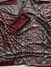 Load image into Gallery viewer, Lassitude Party Wear Satin Silk Original Mirror n Print Work Fancy Saree For Women