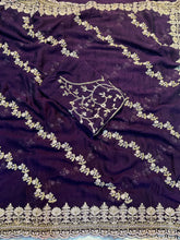 Load image into Gallery viewer, Fantabulous Wedding Wear Crush Silk Sequence Embroidery Work Fancy Designer Saree With Blouse Piece