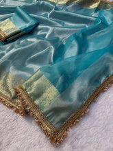 Load image into Gallery viewer, Heritage Festival Wear Banarasi Tissue Silk Jacquard n Heavy Lace Work Fancy Designer Saree