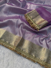 Load image into Gallery viewer, Heritage Festival Wear Banarasi Tissue Silk Jacquard n Heavy Lace Work Fancy Designer Saree