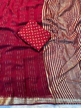 Load image into Gallery viewer, Dazzling Function Wear Pure Viscose Dola Silk Jacquard Design Fancy Saree With Blouse Piece