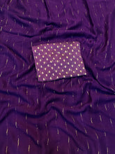 Load image into Gallery viewer, Elegant Function Wear Viscose Silk Georgette Jacquard Zari Weaving Work Fancy Designer Saree For Wedding