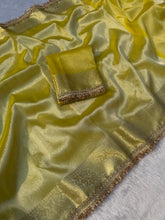Load image into Gallery viewer, Heritage Festival Wear Banarasi Tissue Silk Jacquard n Heavy Lace Work Fancy Designer Saree